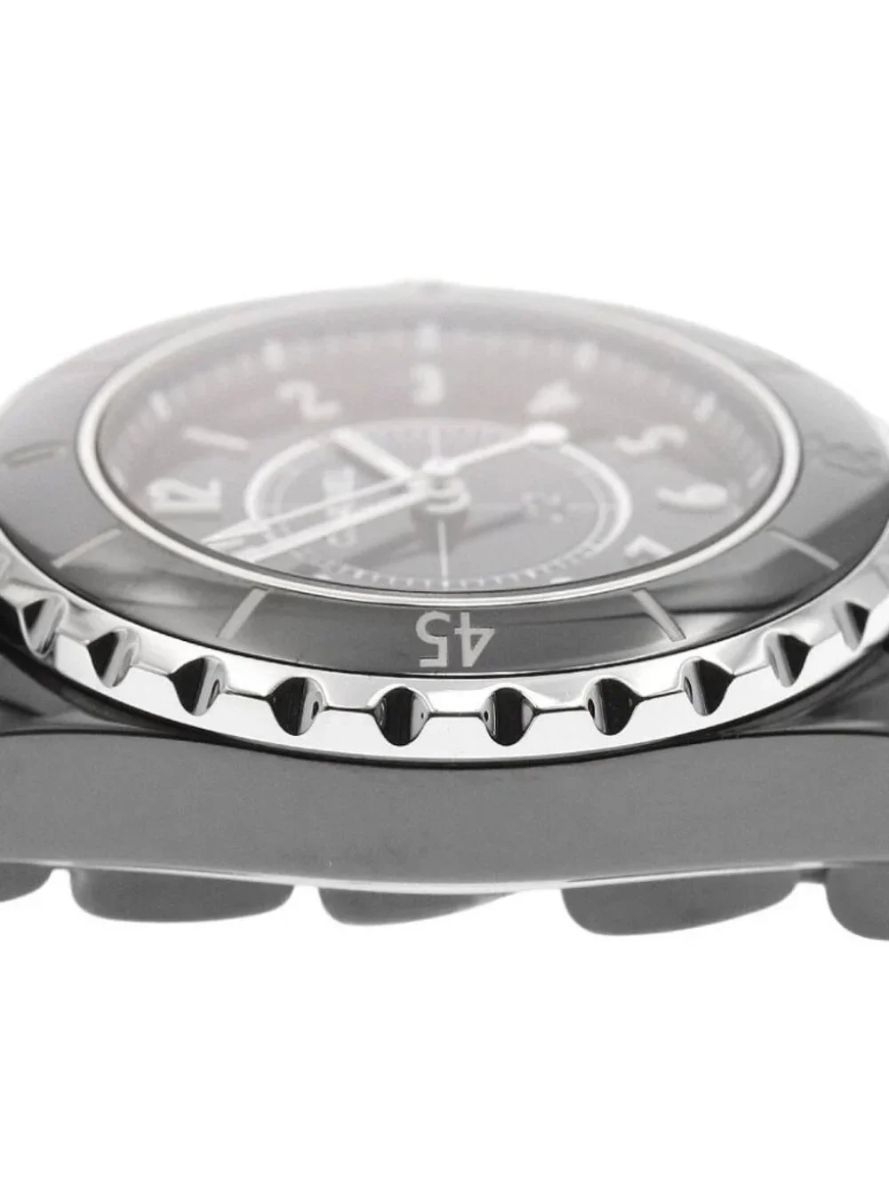CHANEL J12 H0682 Black Ceramic 33MM Date black Dial Quartz Ladies Watch_930465